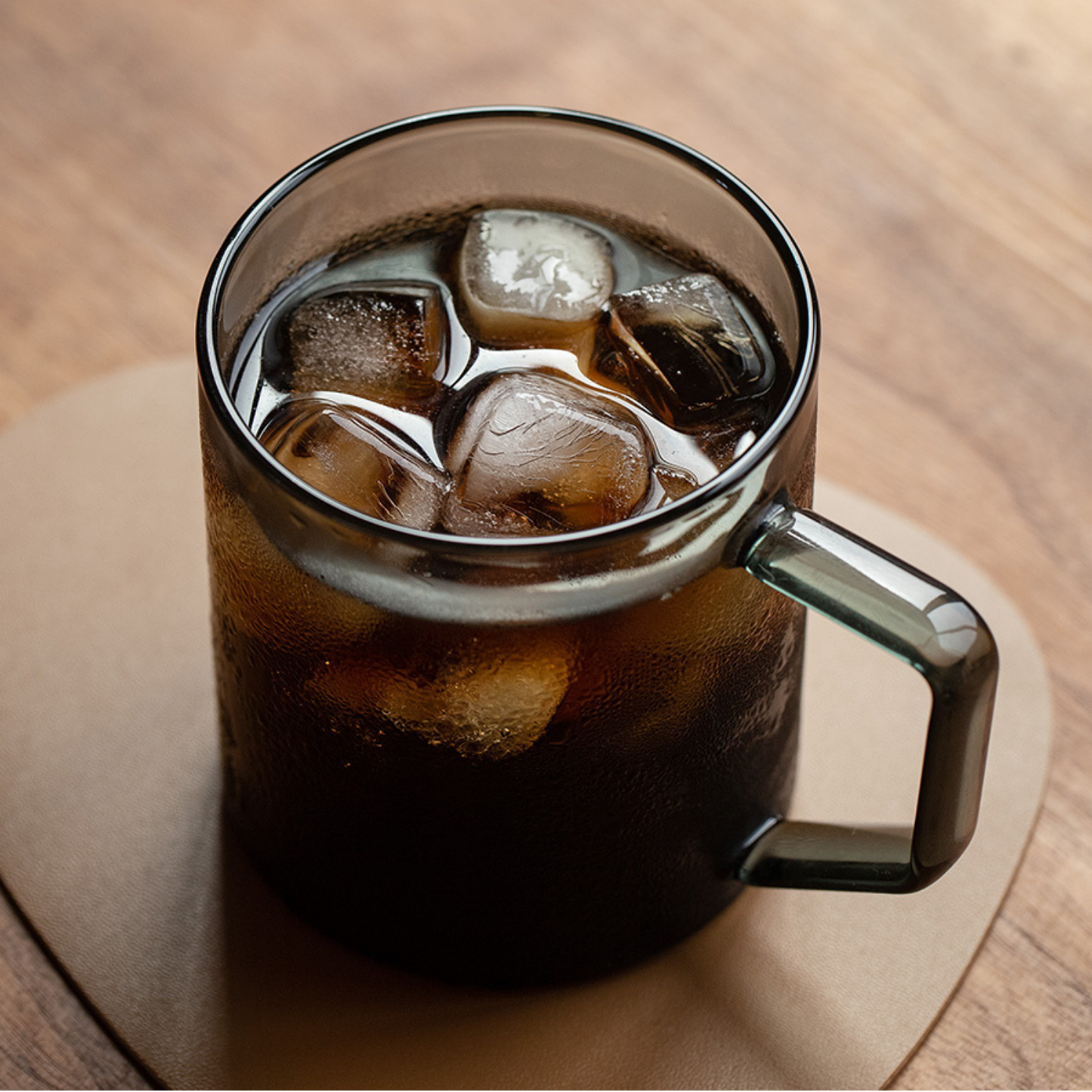 GLASS MUG 360ML - SMOKED