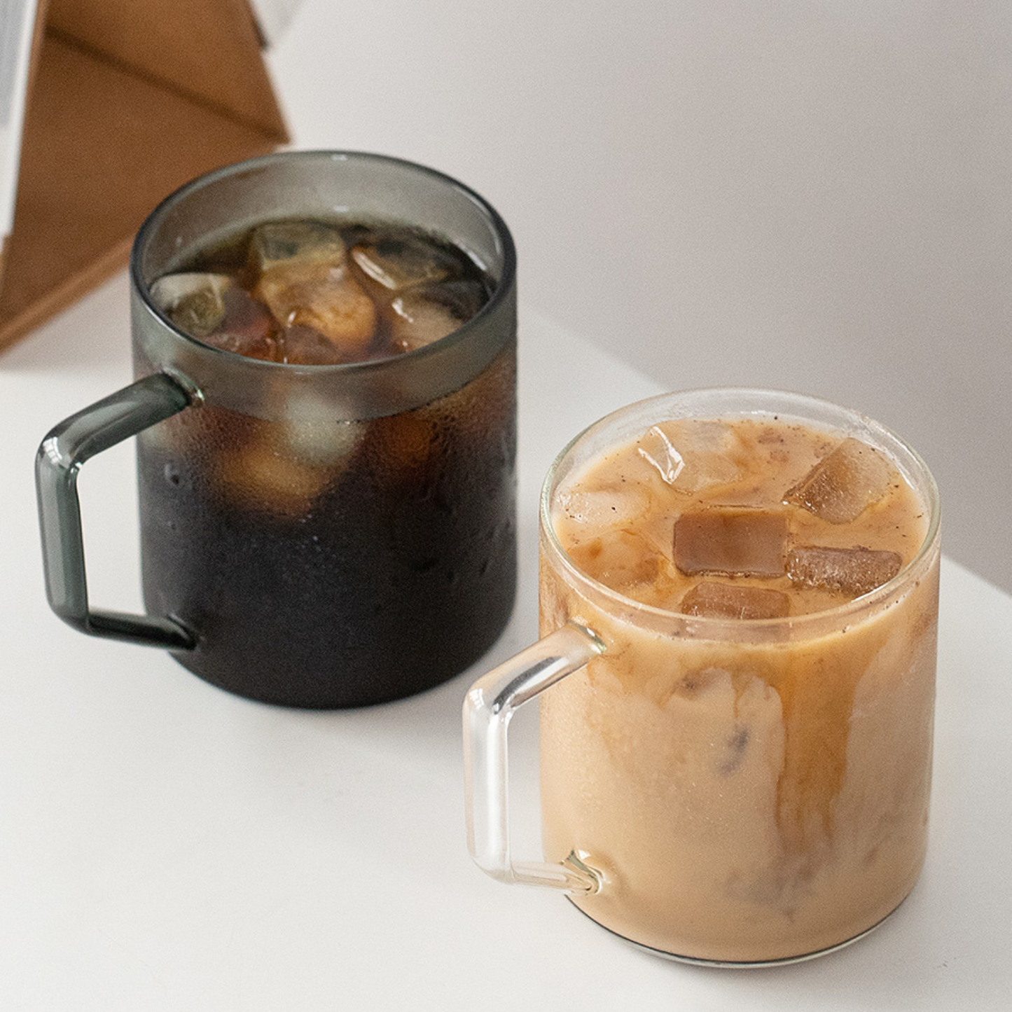 GLASS MUG 360ML - SMOKED