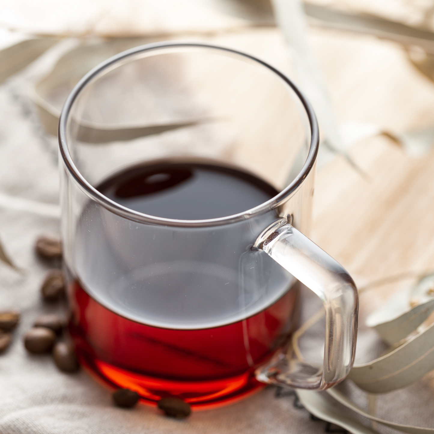 GLASS MUG 360ML - CLEAR