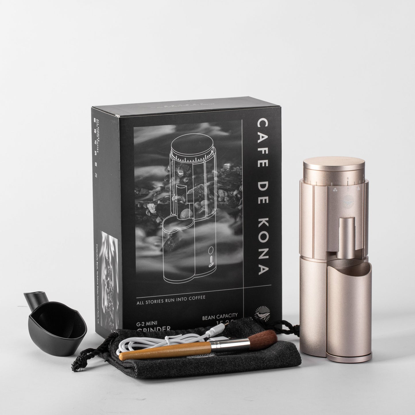 G2 MINI ELECTRIC COFFEE GRINDER ROSE GOLD